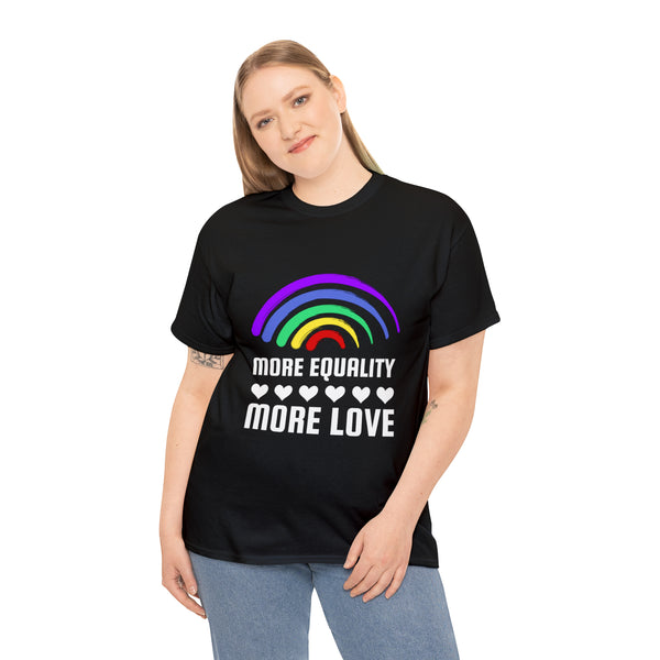 LGBT More Equality More Love LGBTQ Lesbian Gay Bisexual Womens Plus Size Tops