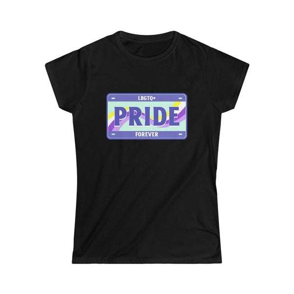 LGBTQ+ Forever LGBT Flag Gay Pride Month Lesbian Transgender Womens T Shirts