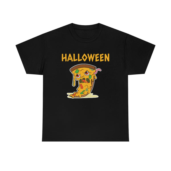 Zombie Pizza Funny Halloween T Shirts for Men Plus Size 1XL 2XL 3XL 4XL 5XL Big and Tall Halloween Costumes