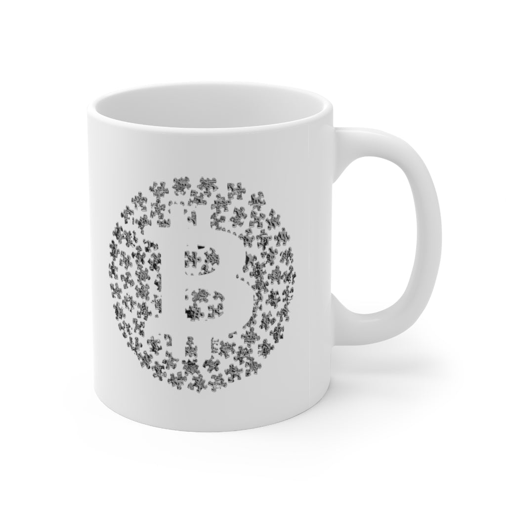 Bitcoin Coffee Mug Crypto Coffee Mugs Cryptocurrency Bitcoin Gifts BTC Puzzle Bitcoin Merchandise