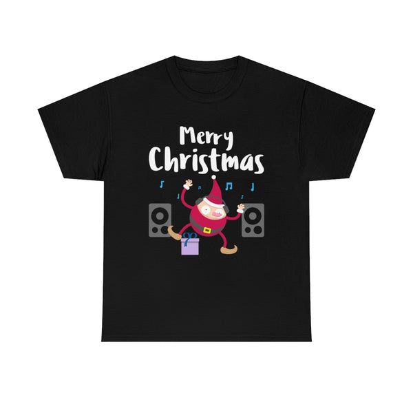 Funny DJ Elf Big and Tall Christmas Pajamas Christmas Clothes Mens Plus Size Christmas Shirts for Men