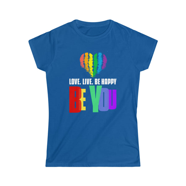 Pride Shirt Women Men LGBTQ Rainbow Shirt Be You LGBT Womens T Shirts