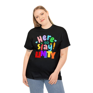 Unity Shirt LGBT Pride Rainbow Flag Lesbian Gay Pride Ally Plus Size Shirts for Women