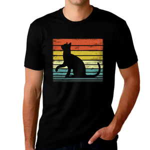 Cat Dad Shirt - Cat Shirts for Men - Cat Gifts for Men - Cat Dad Gifts - Cat Vintage Tees for Men Cat Shirt - Fire Fit Designs
