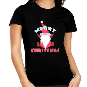 Cute Plus Size Christmas Shirts for Women Plus Size Christmas Shirts Cute Gnome Merry Christmas Shirt