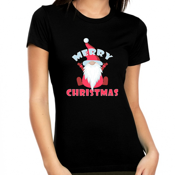 Cute Christmas Shirts for Women Cute Christmas Outfits for Women Cute Gnome Merry Christmas Shirt