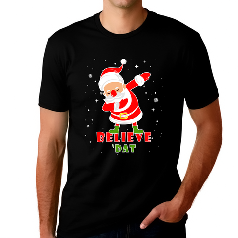 Funny Christmas Shirts for Men Cool Christmas Tshirts for Men Believe Shirts for Family Shirt