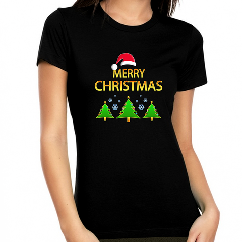 Cute Christmas Shirts for Women Cool Matching Christmas Clothes for Family Merry Christmas Shirt