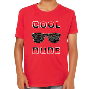 Red Cool Dude Shirts for BOYS - Perfect Dude Shirt for BOYS - Perfect Dude Merchandise - Fire Fit Designs