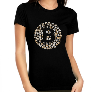 Bitcoin Shirt for Women Bitcoin Logo Womens Crypto Shirt Cryptocurrency Bitcoin Gift BTC Bitcoin Puzzle