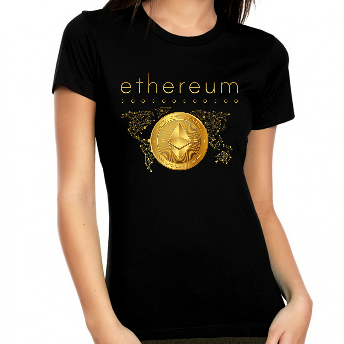 Ethereum Shirt for Women Ethereum Logo Womens Crypto Shirt Cryptocurrency Ethereum Gift ETH Ethereum Apparel