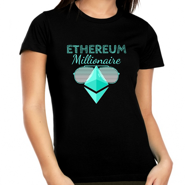 Ethereum Shirts for Women Plus Size Ethereum Shirt Crypto Shirt Crypto Millionaire ETH Ethereum Shirt