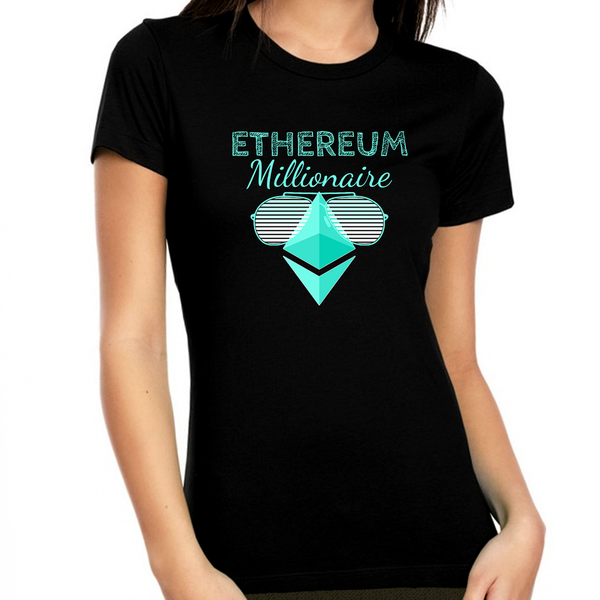 Crypto Shirts for Women Crypto Gifts Ethereum Shirt Crypto Shirt Crypto Millionaire ETH Ethereum Shirt