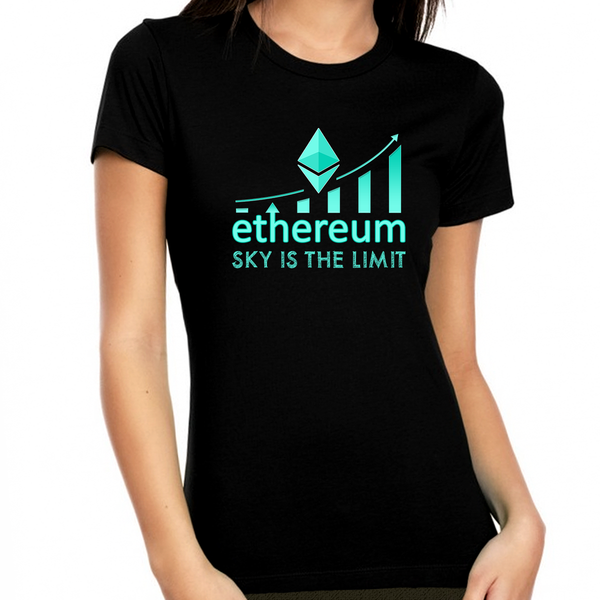 Crypto Shirts for Women Crypto Gifts Ethereum Crypto Currency Ethereum Shirt Blockchain Ethereum Shirt