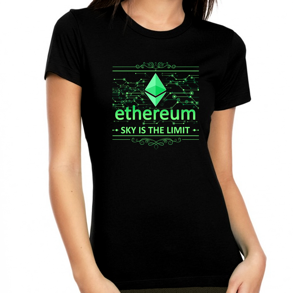 Crypto Shirts for Women Crypto Gifts Ethereum Shirt Crypto Shirt Ethereum No Limit ETH Ethereum Shirt