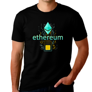 Big and Tall Ethereum Shirts for Men Ethereum Crypto Currency Ethereum Shirt ETH Digital Ethereum Shirt