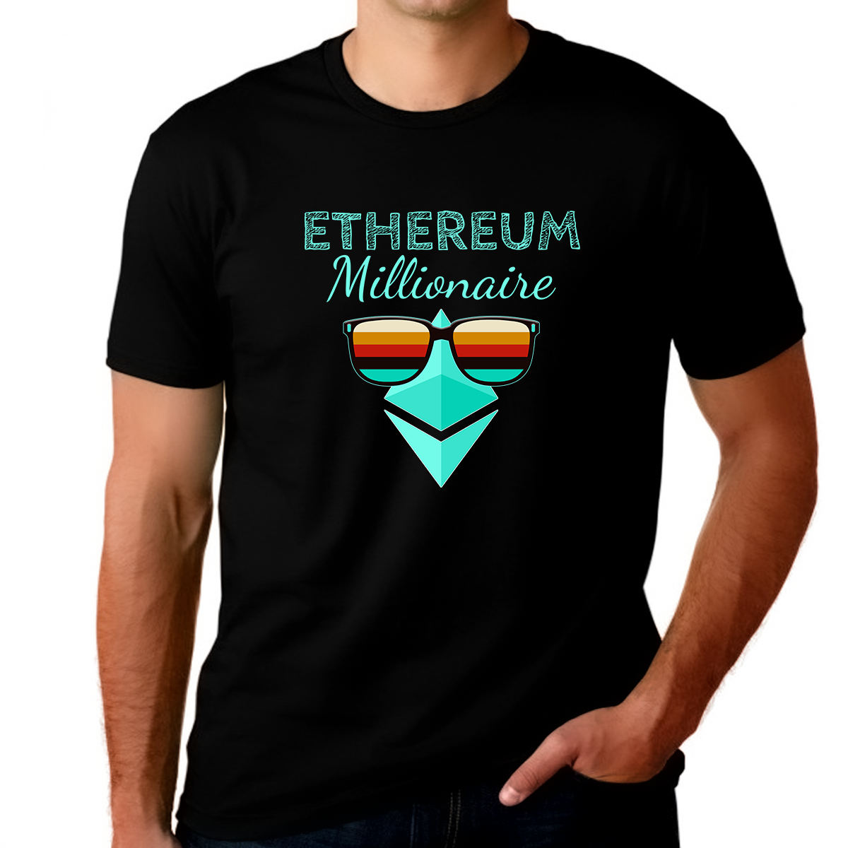 Crypto Shirts for Men Plus Size Crypto Millionaire Ethereum Shirt Crypto Shirt ETH Ethereum Shirt