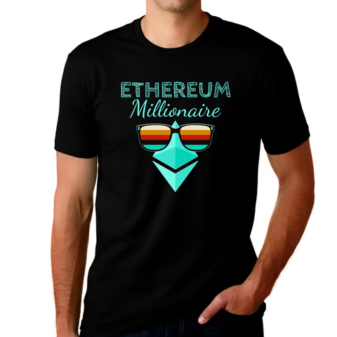 Crypto Shirt for Men Crypto Gifts Crypto Millionaire Ethereum Shirt Crypto Shirt ETH Ethereum Shirt