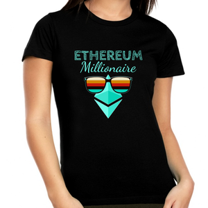 Crypto Shirts for Women Plus Size Crypto Millionaire Ethereum Shirt Crypto Shirt ETH Ethereum Shirt