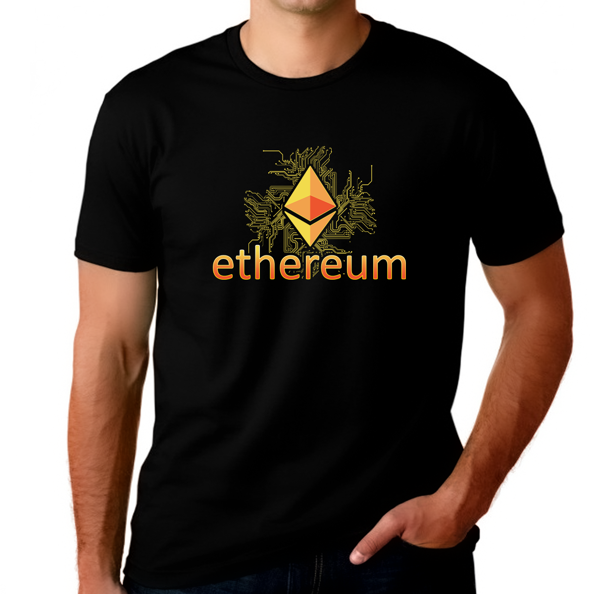 Plus Size Crypto Shirts for Men Ethereum Shirt Blockchain Shirt ETH Crypto Shirt Ethereum Shirt