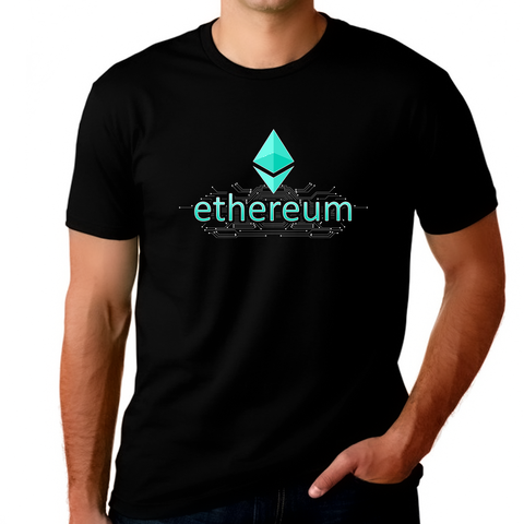 Big and Tall Crypto Shirts for Men Ethereum Shirt Crypto Shirt Digital Cryptocurrency Ethereum Shirt