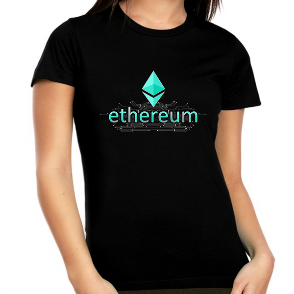 Ethereum Shirts for Women Plus Size Ethereum Shirt Crypto Shirt Digital Cryptocurrency Ethereum Shirt