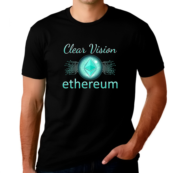 Plus Size Ethereum Shirts for Men Ethereum Shirt Crypto Shirts for Men Crypto Shirt ETH Ethereum Shirt