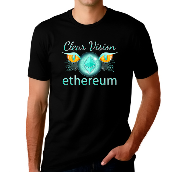 Ethereum Shirts for Men Crypto Gifts Ethereum Shirt Crypto Shirt Ethereum Clear Vision Ethereum Shirt