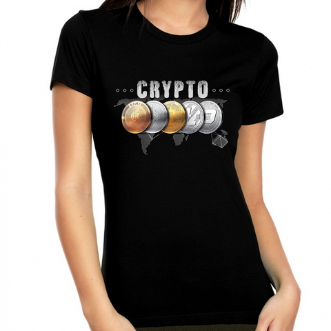 Crypto Shirt for Women Cryptocurrency Crypto Gift Crypto Clothing Bitcoin Shirt Ethereum Shirt