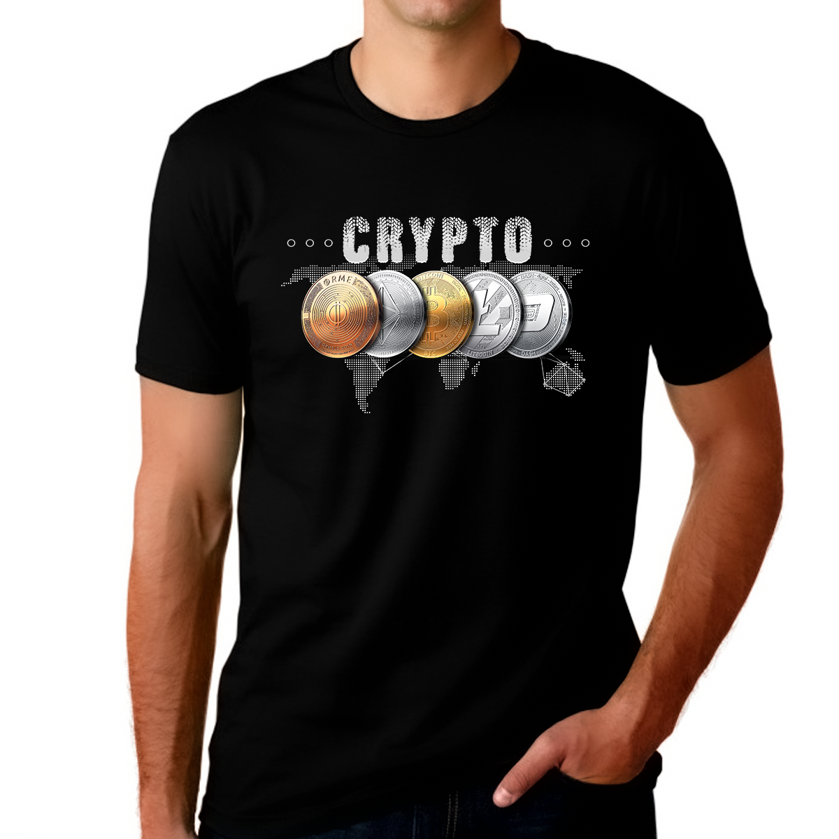 Crypto Shirt for Men Cryptocurrency Crypto Gift Crypto Clothing Bitcoin Shirt Ethereum Shirt