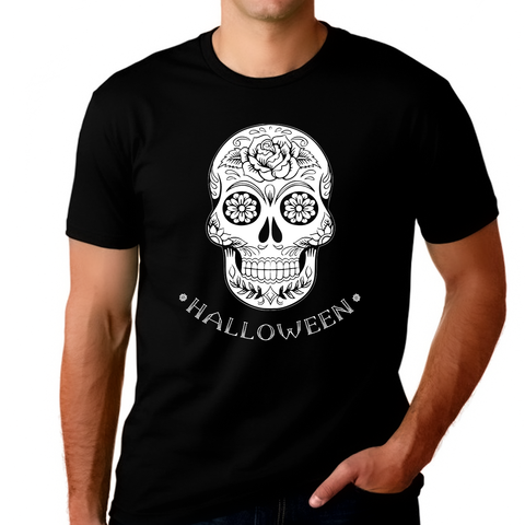 Big and Tall Funny Skeleton Shirt Halloween Shirts for Men Plus Size XL 2XL 3XL 4XL 5XL Halloween