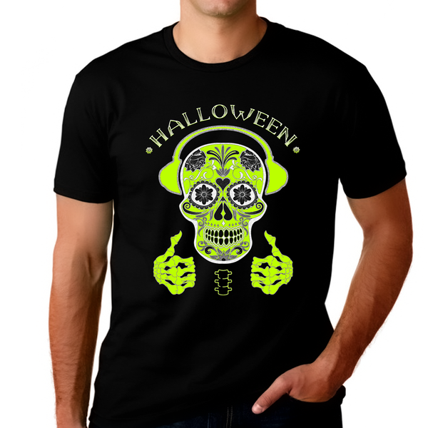 Big and Tall Skeleton Shirt Halloween Shirts for Men Plus Size XL 2XL 3XL 4XL 5XL Halloween Skull