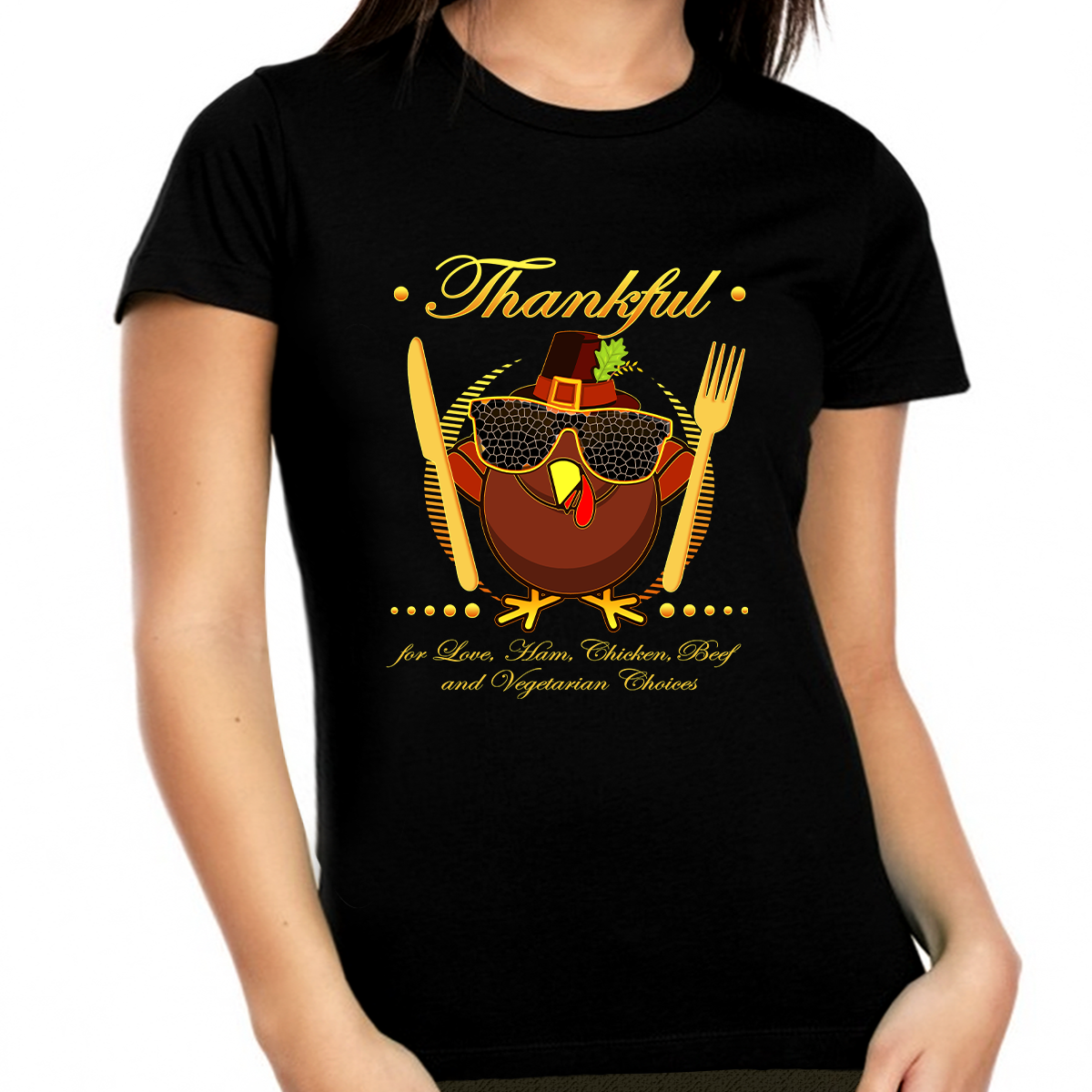 Funny Thanksgiving Shirts for Women Plus Size 1X 2X 3X 4X 5X Plus Size Thankful Shirt for Women Fall Shirts
