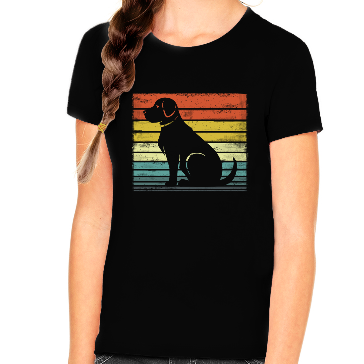 Vintage Dog Shirt - Dog Shirts for Girls - Dog Gifts for Girls - Kids Dog Lover Shirts - Fire Fit Designs