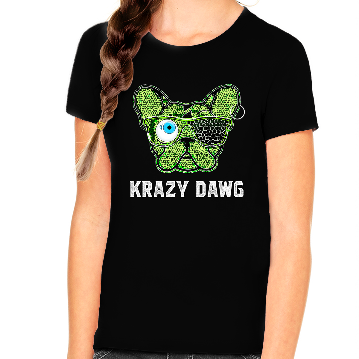 Crazy Dog Shirt - Dog Shirts for Girls - Dog Gifts for Girls - Kids Dog Lover Shirts - Fire Fit Designs