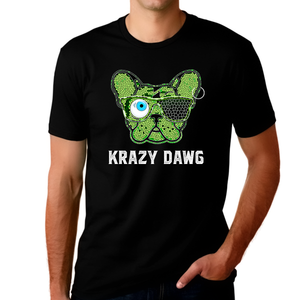 Crazy Dog Shirt - Dog Dad Shirt - Dog Shirts for Men Dog Dad Gifts for Men Dog Lover Shirts - Fire Fit Designs