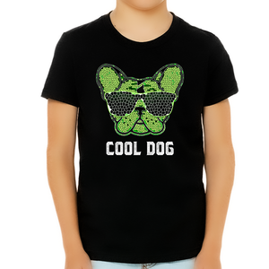 Cool Dog Shirt - Dog Shirts for Boys - Dog Gifts for Boys - Kids Dog Lover Shirts - Fire Fit Designs