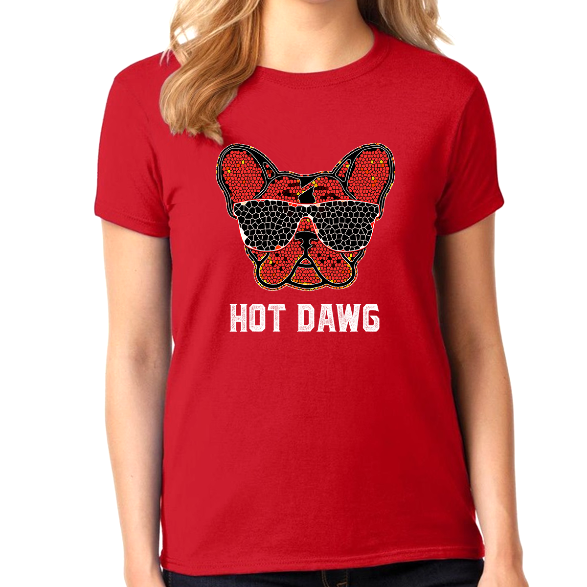Hot Dog Shirt - Red Dog Shirts for Girls - Dog Gifts for Girls - Kids Dog Lover Shirts - Fire Fit Designs