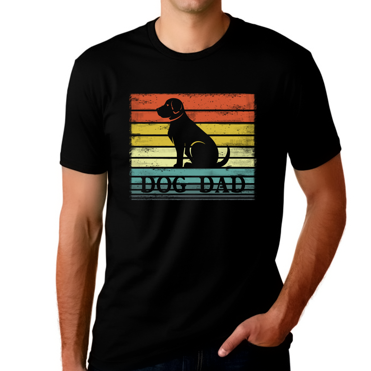 Vintage Dog Dad Shirt - Dog Shirt - Dog Shirts for Men Dog Dad Gifts for Men Dog Lover Shirts - Fire Fit Designs