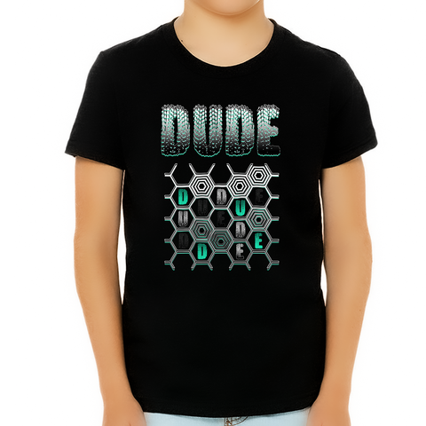Perfect Dude Shirt for BOYS - Perfect Dude Merchandise - Vintage Clothes Gamer Gifts Graphic Tees for BOYS - Fire Fit Designs
