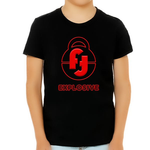 Graphic Tees for BOYS YOUTH - Explosive Gym Work Out Shirts for KIDS - Vintage Shirts for BOYS