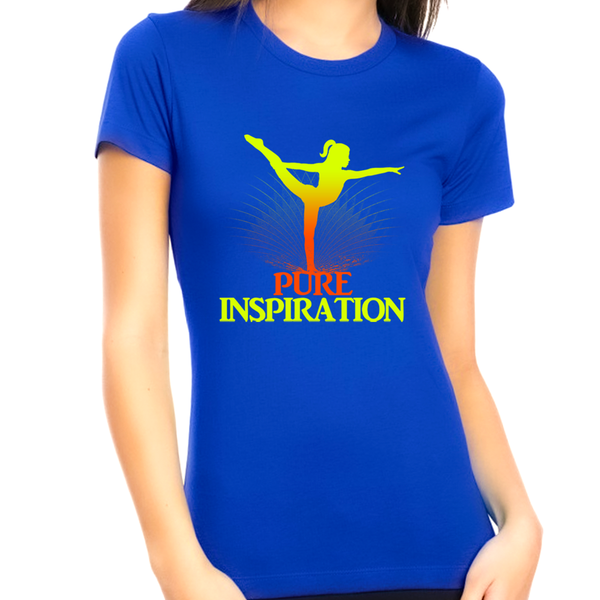 Womens Gymnastics Shirt - Gymnastics Gifts for Women Gymnastics Clothes - Rhythmic Gymnastics Clothes - Fire Fit Designs