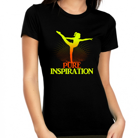 Womens Gymnastics Shirt - Gymnastics Gifts for Women Gymnastics Clothes - Rhythmic Gymnastics Clothes - Fire Fit Designs