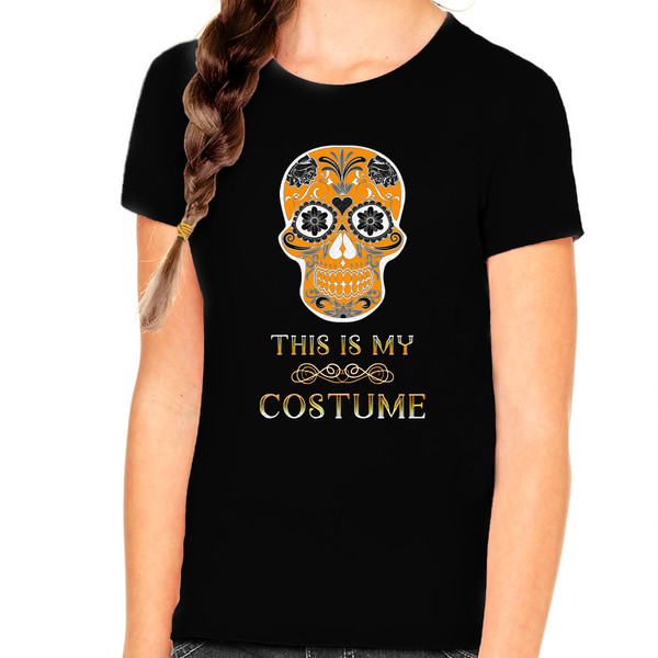 Funny Skeleton Shirt Halloween Shirts for Girls Funny Skull Shirt for Kids Funny Halloween Shirts