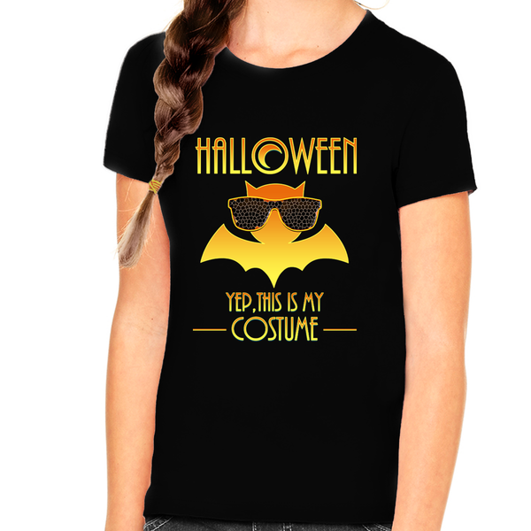 Halloween Shirts for Girls Funny Halloween Shirts for Kids Halloween Cute Bat Shirt Girls Halloween Shirt