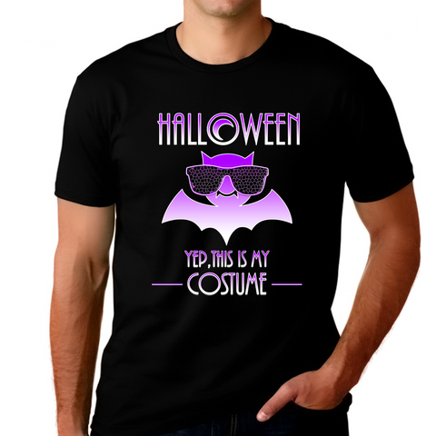 Funny Halloween Shirts for Men Plus Size XL 2XL 3XL 4XL 5XL Purple Bat Halloween Costumes for Plus Size Men