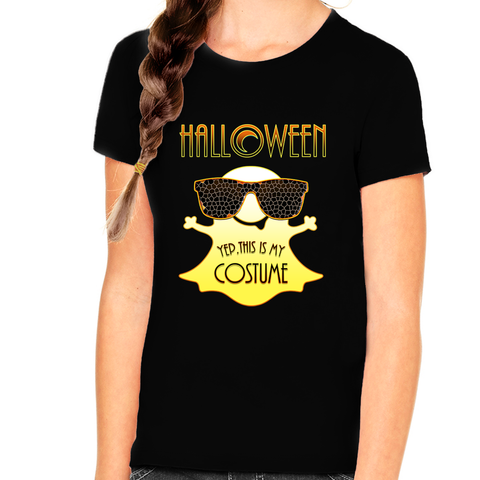 Halloween Shirts for Girls Funny Halloween Shirts for Kids Halloween Cute Ghost Shirt Girls Halloween Shirt