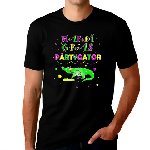 Mardi Gras Shirts for Men Funny Mardi Gras Shirts Partygator Funny Mardi Gras Shirt Mardi Gras Outfit