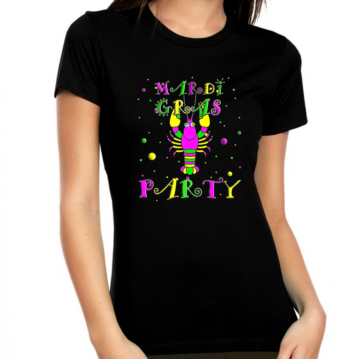 Mardi Gras Shirts for Women Funny Crayfish Mardi Gras Party Mardi Gras Parade NOLA Shirt Mardi Gras Outfit