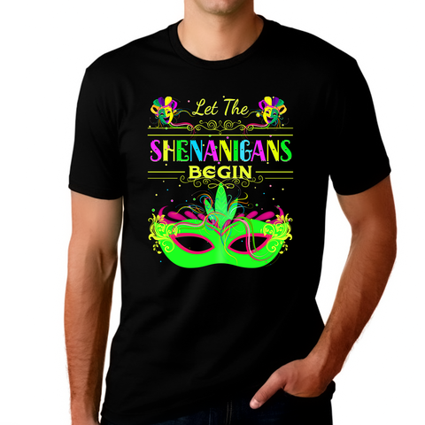 Mardi Gras Shirts for Men Mardi Gras Shirt Let The Shenanigans Begin Mardi Gras Shirt Mardi Gras Outfit